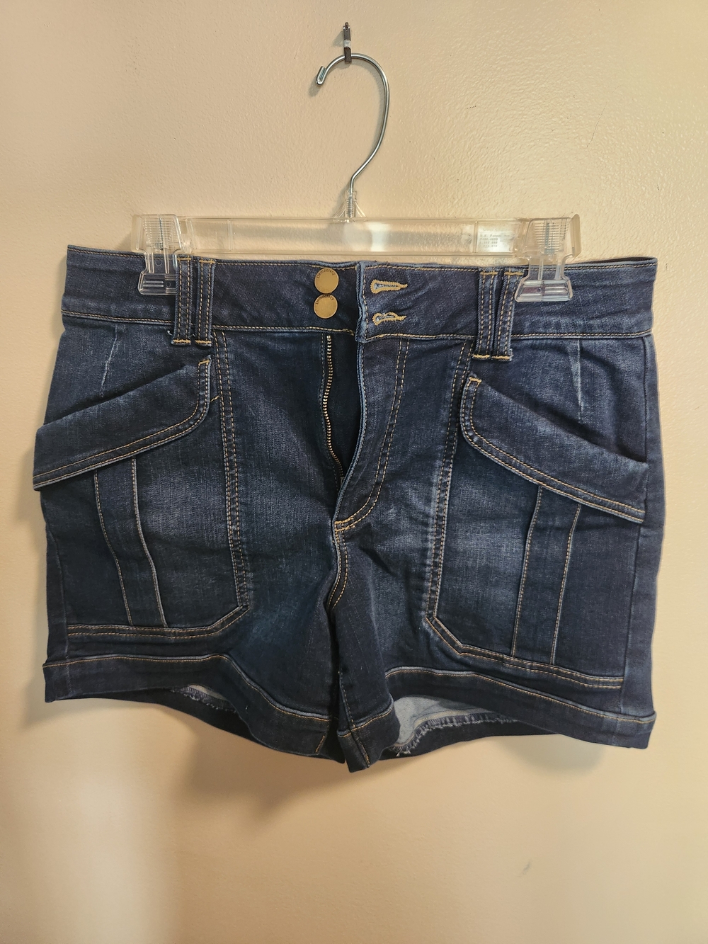 Democracy Dark Blue Denim Cargo Shorts